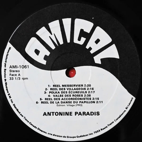 Antonine Paradis : Antonine Paradis (LP, Album)