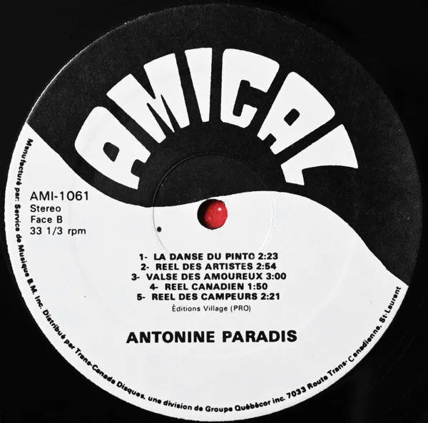 Antonine Paradis : Antonine Paradis (LP, Album)