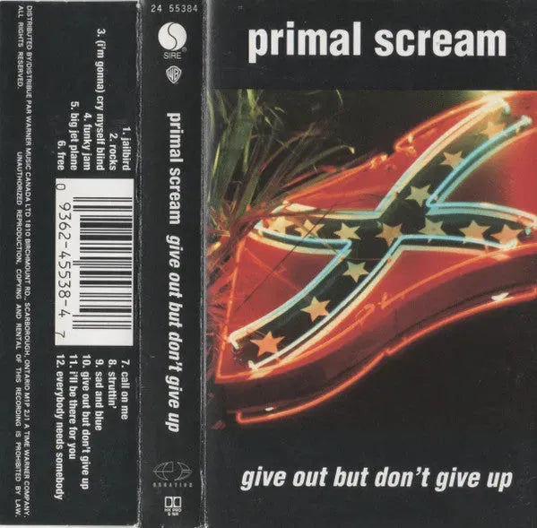 Primal Scream : Give Out But Don't Give Up (Cass, Album, HX )