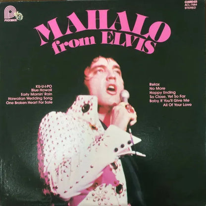 Elvis Presley : Mahalo From Elvis (LP, Comp)