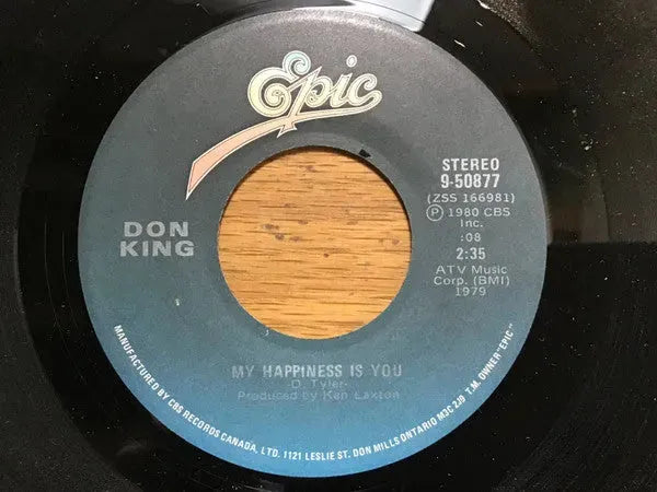 Don King (6) : Here Comes That Feeling Again / My Happiness Is You (7")