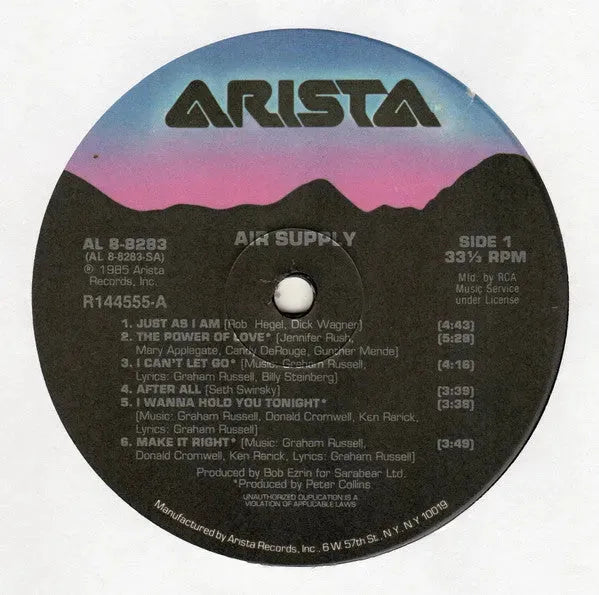 Air Supply : Air Supply (LP, Album, Club, Bro)