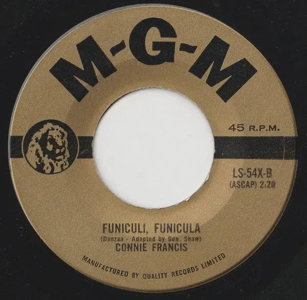 Connie Francis : Lili Marlene / Funiculi, Funicula (7", Single)