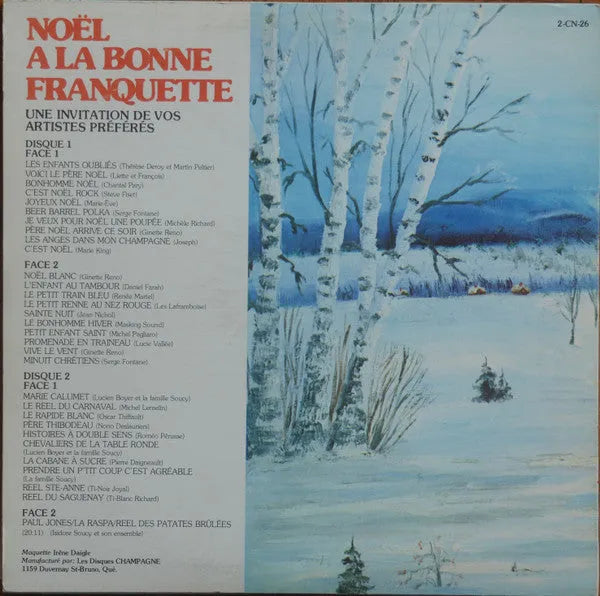 Various : Noël À La Bonne Franquette (2xLP, Comp)