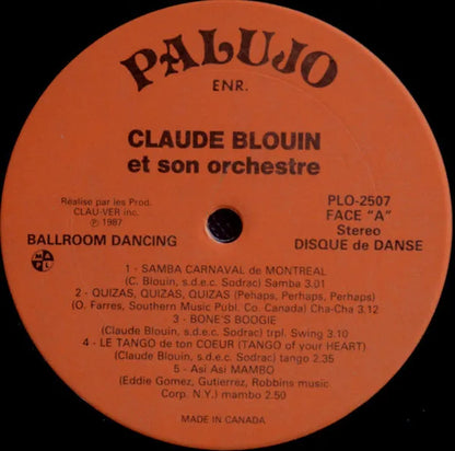 Claude Blouin Et Son Orchestre : Disque De Danse - Ballroom Dancing, Vol.7 (LP, Album)