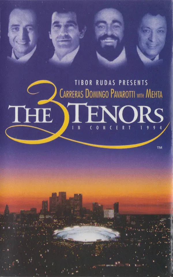 José Carreras - Placido Domingo - Luciano Pavarotti With Zubin Mehta : The 3 Tenors In Concert 1994 (Cass, Album)