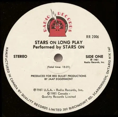 Stars On 45 / Long Tall Ernie And The Shakers : Stars On Long Play (LP, Album, Mixed, Red)