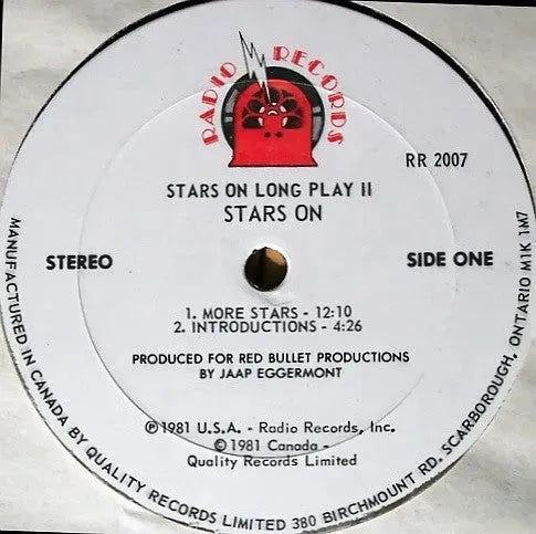 Stars On 45 : Stars On Long Play II (LP, Comp, Mixed)