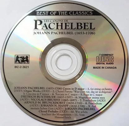 Johann Pachelbel : Les Canons De Pachelbel (CD, Comp)