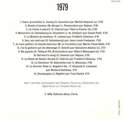 Various : Les Plus Belles Chansons Françaises - 1979 (CD, Comp)