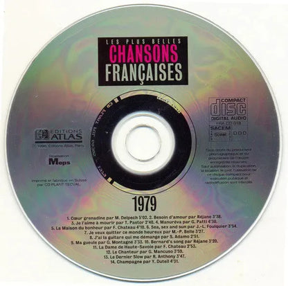 Various : Les Plus Belles Chansons Françaises - 1979 (CD, Comp)