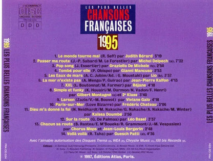 Various : Les Plus Belles Chansons Françaises - 1995 (CD, Comp)