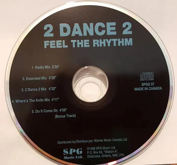 2 Dance 2 : Feel The Rhythm (CD, Maxi)