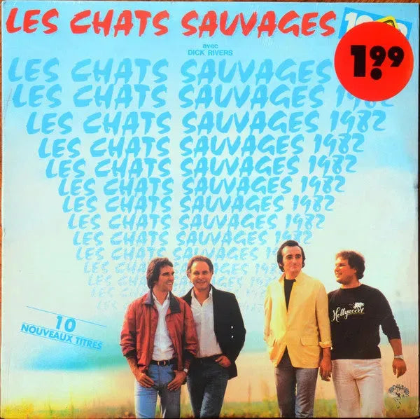 Les Chats Sauvages Avec Dick Rivers : 10 Nouveaux Titres (LP, Album)