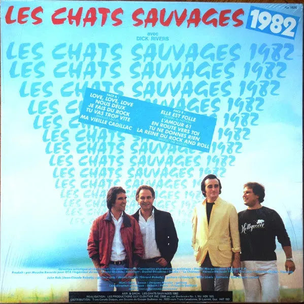 Les Chats Sauvages Avec Dick Rivers : 10 Nouveaux Titres (LP, Album)