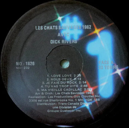 Les Chats Sauvages Avec Dick Rivers : 10 Nouveaux Titres (LP, Album)