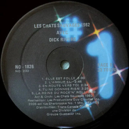 Les Chats Sauvages Avec Dick Rivers : 10 Nouveaux Titres (LP, Album)