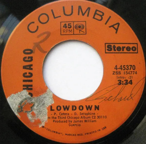 Chicago (2) : Lowdown / Loneliness Is Just A Word (7")