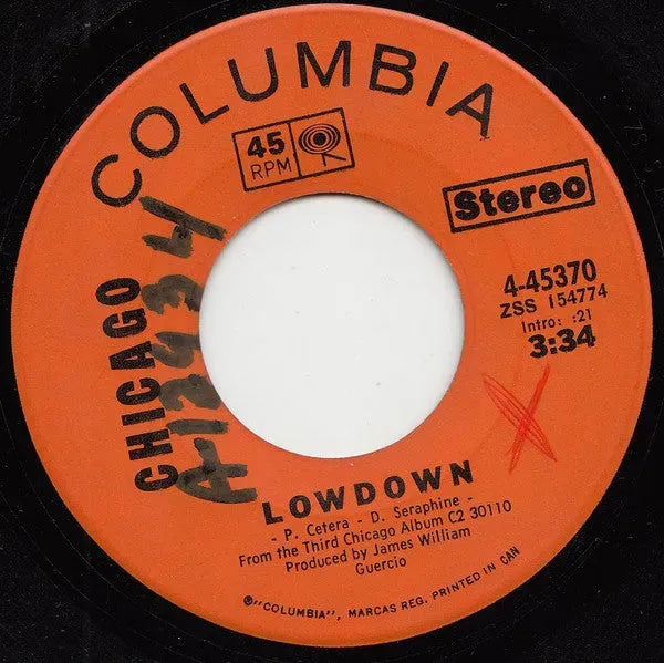 Chicago (2) : Lowdown / Loneliness Is Just A Word (7")