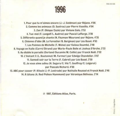 Various : Les Plus Belles Chansons Françaises - 1996 (CD, Comp)