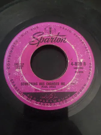 Paul Anka : It's Time To Cry / Something Has Changed Me (7", 2nd)