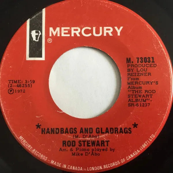 Rod Stewart : Handbags And Gladrags (7")