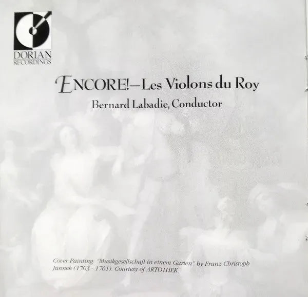 Les Violons du Roy, Bernard Labadie : Encore! (CD, Album, Comp)