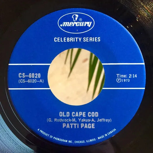 Patti Page : Old Cape Cod / Allegheny Moon (7")