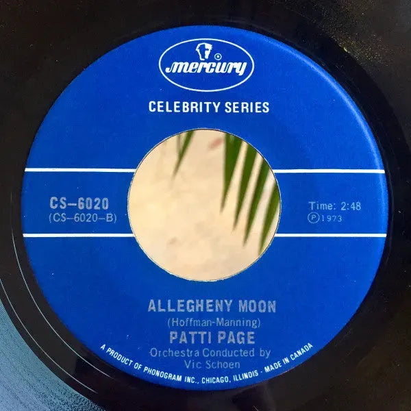 Patti Page : Old Cape Cod / Allegheny Moon (7")