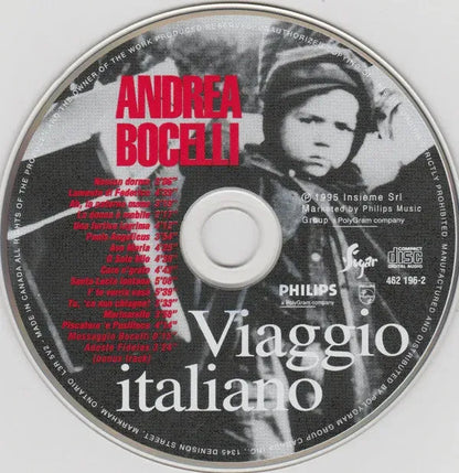 Andrea Bocelli : Viaggio Italiano (CD, Album)