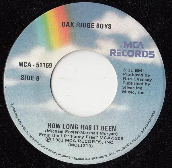 The Oak Ridge Boys : Fancy Free / How Long Has It Been (7")