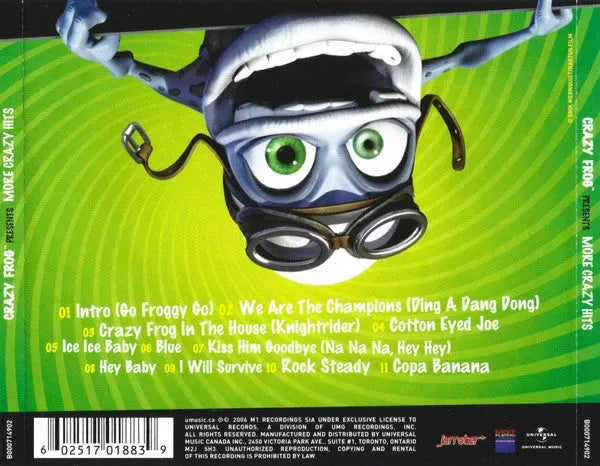 Crazy Frog : Presents More Crazy Hits (CD, Album)