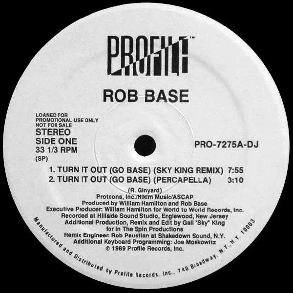 Rob Base : Turn It Out (Go Base) (12", Promo)