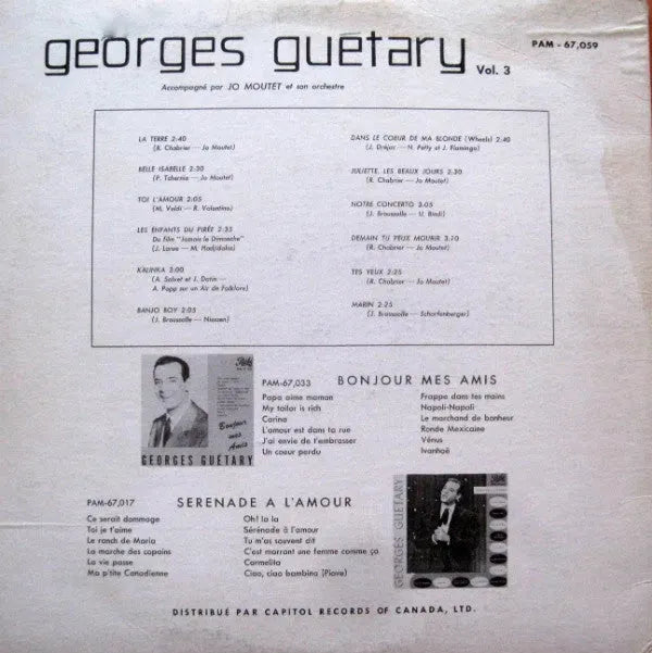 Georges Guétary : Georges Guétary Vol. 3 (LP)