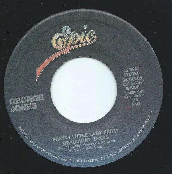 George Jones (2) : I'm A One Woman Man / Pretty Little Lady From Beaumont Texas (7", Single)