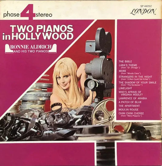 Ronnie Aldrich And His Two Pianos : Two Pianos In Hollywood (LP, Album, Gat)