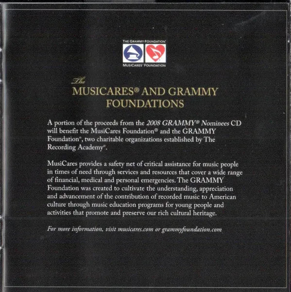 Various : 2008 Grammy Nominees (CD, Comp)