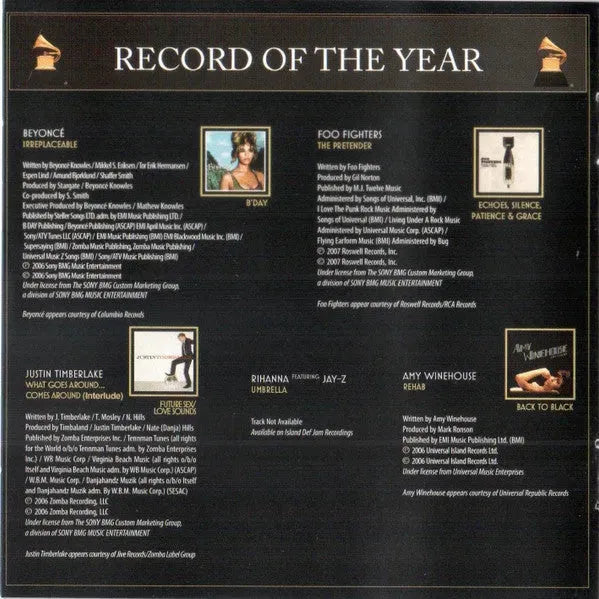 Various : 2008 Grammy Nominees (CD, Comp)