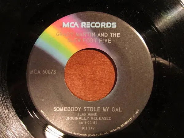 Grady Martin And The Slew Foot Five : Hot Lips / Somebody Stole My Gal (7")