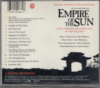 John Williams (4) : Empire Of The Sun (Original Motion Picture Soundtrack) (CD, Album)