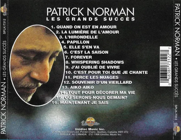 Patrick Norman : Les Grands Succès (CD, Comp)