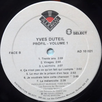 Yves Duteil : Profil Vol. 1 (LP, Comp)