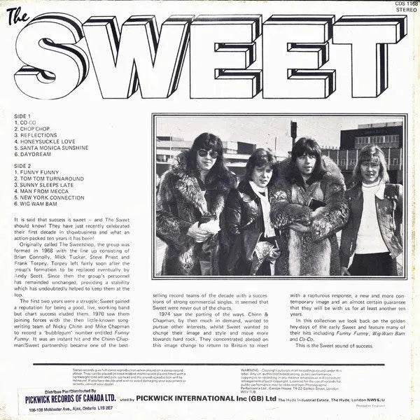 The Sweet : The Sweet (LP, Comp)