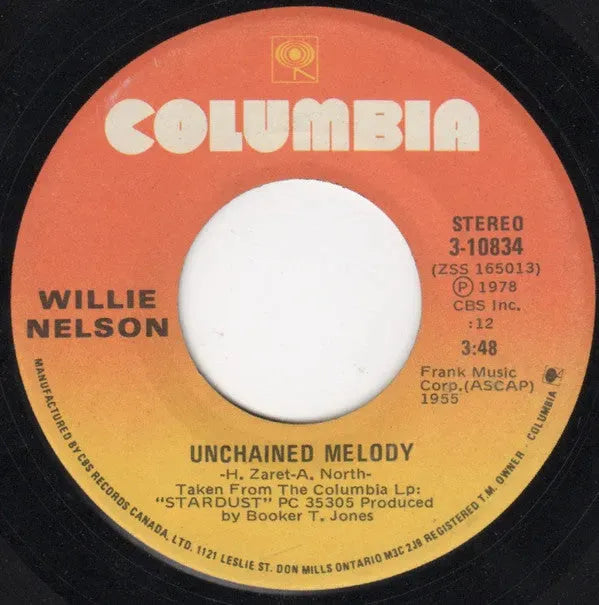 Willie Nelson : Unchained Melody (7")