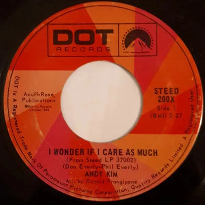 Andy Kim : I Wonder If I Care As Much (7")