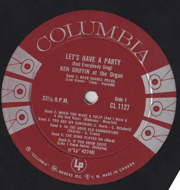 Ken Griffin (2) : Let's Have A Party (And Everybody Sing) (LP, Album, Mono)