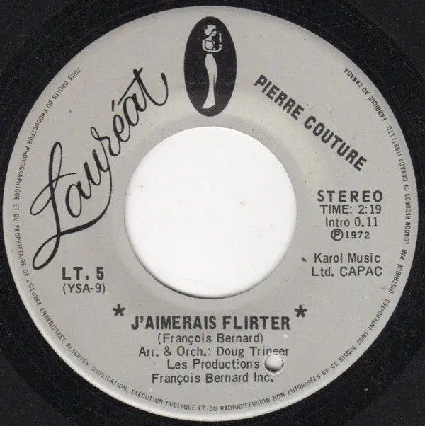 Pierre Couture : J'aimerais Flirter (7")