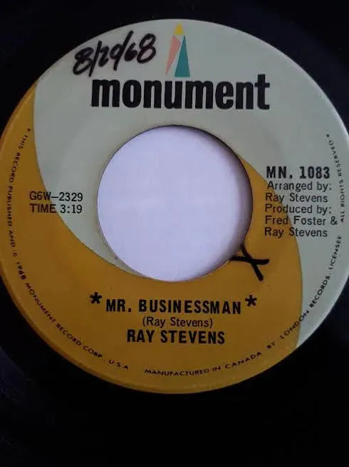 Ray Stevens : Mr. Businessman / Face The Music (7", Single)