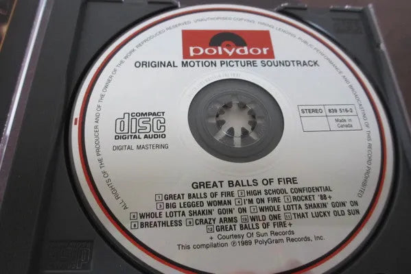 Various : Great Balls Of Fire! (Original Motion Picture Score) (CD, Album, Comp)