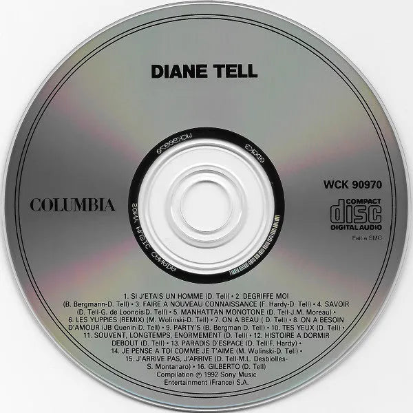 Diane Tell : Diane Tell (CD, Comp, Club)